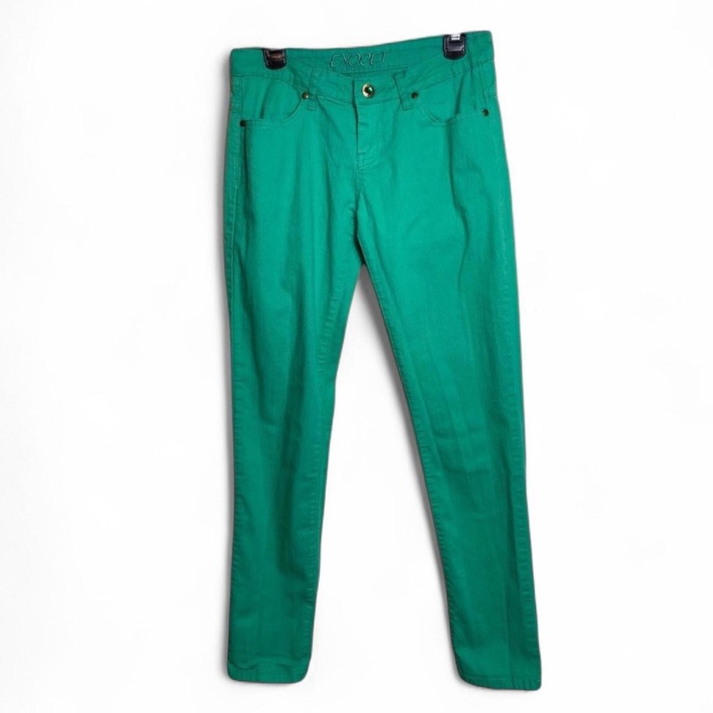 Green Denim Skinny Jeans Size 11